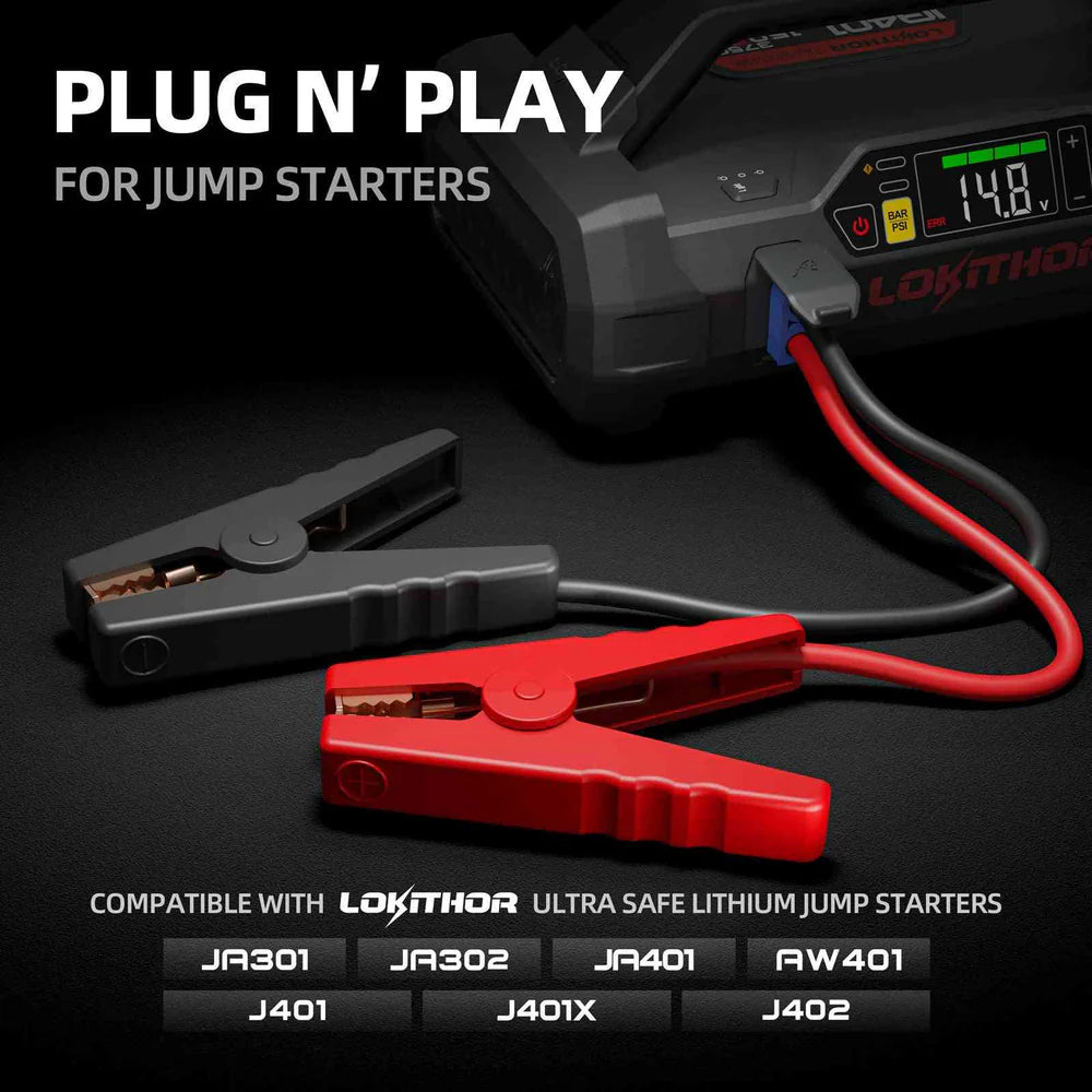 LOKITHOR Jumper Cable Clamp to EC5 Connector for Jump Starters J1350PRO
