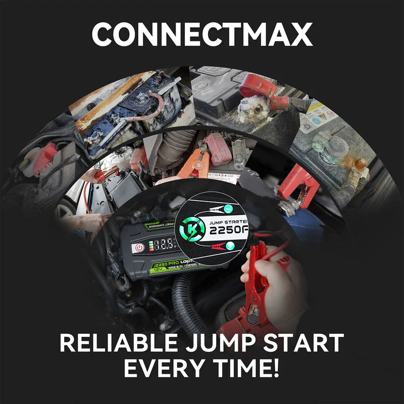 LOKITHOR Marvel 3-in-1 Multifunction Rescue Jump Starter Pack 2250A @ 12v + LED Torch + USB Power Bank - LiFePO4 Tech