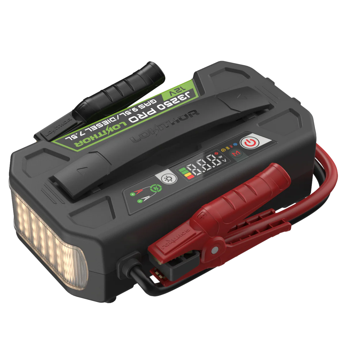 LOKITHOR Smart 3-in-1 Intelligent Multifunction Rescue Jump Starter Pack 3250A @ 12v + 400lm LED Torch + USB Power Bank