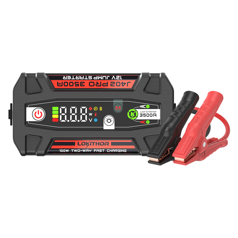 LOKITHOR Rescue 3-in-1 Multifunction Jump Starter Pack 3500A @ 12v + LED Torch + USB Power Bank