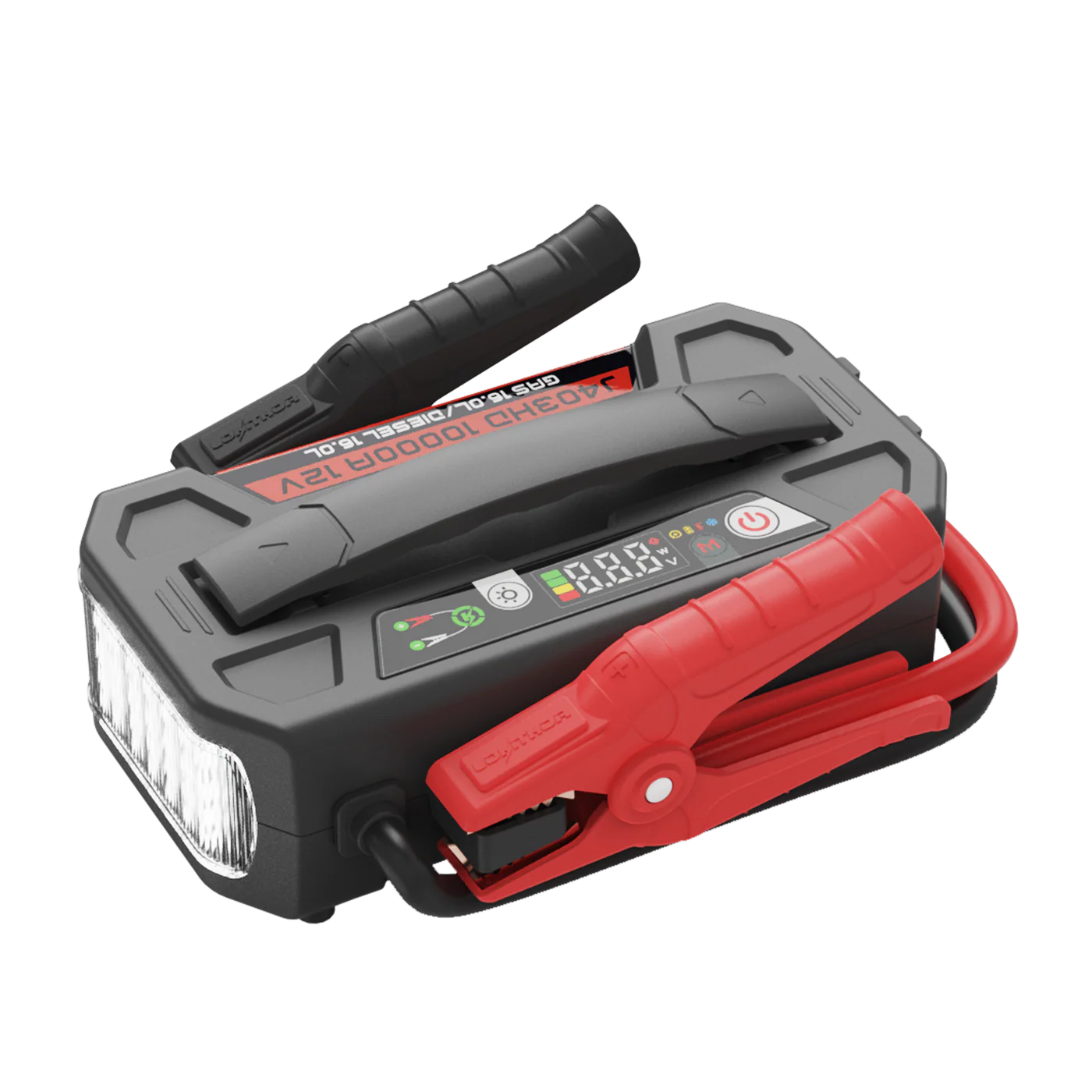 LOKITHOR Guardian 3-in-1 Workshop Multifunction Rescue Jump Starter Pack 10000A @ 12v + 400lm LED Torch + USB & DC Power Bank