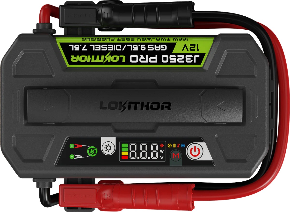 LOKITHOR Smart 3-in-1 Intelligent Multifunction Rescue Jump Starter Pack 3250A @ 12v + 400lm LED Torch + USB Power Bank